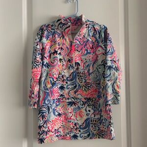 Lilly Pulitzer size 4-5 half zip up dress